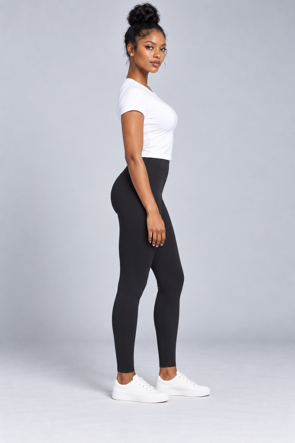 High Waisted Ankle Length Leggings